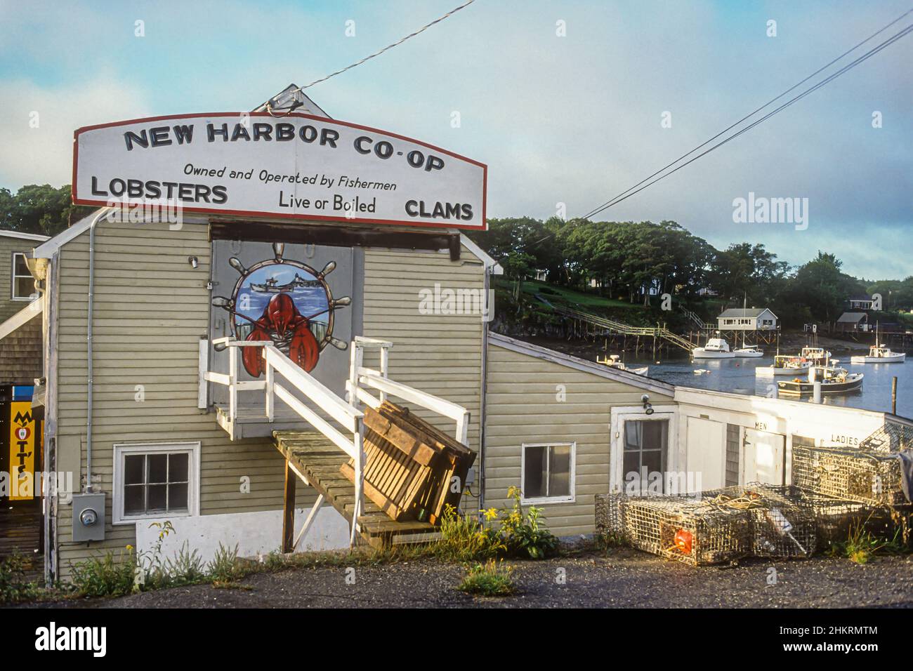 The New Harbour Co-op a New Harbor, Maine Foto Stock