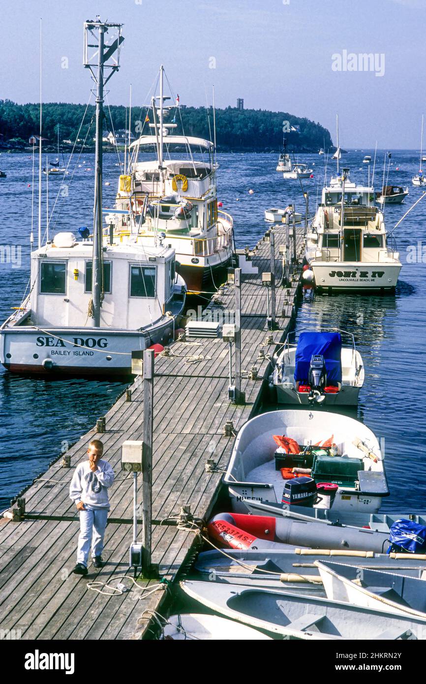 Bailey Island sulla costa del Maine Foto Stock