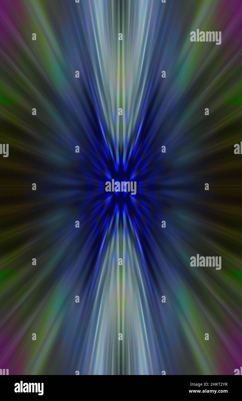 Un'immagine di sfondo astratta multicolore burst. Foto Stock