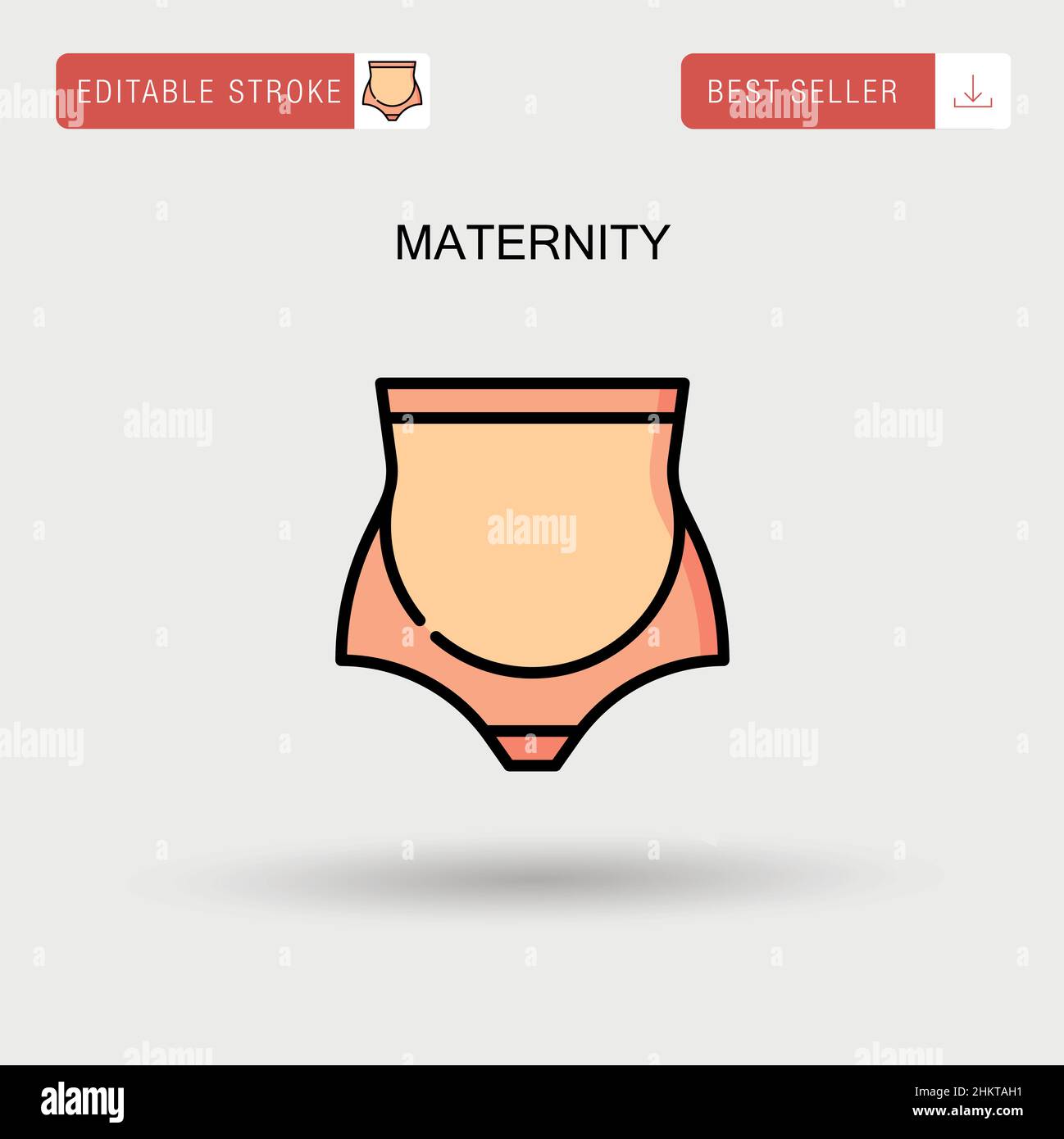 Maternità semplice vettore icona. Illustrazione Vettoriale