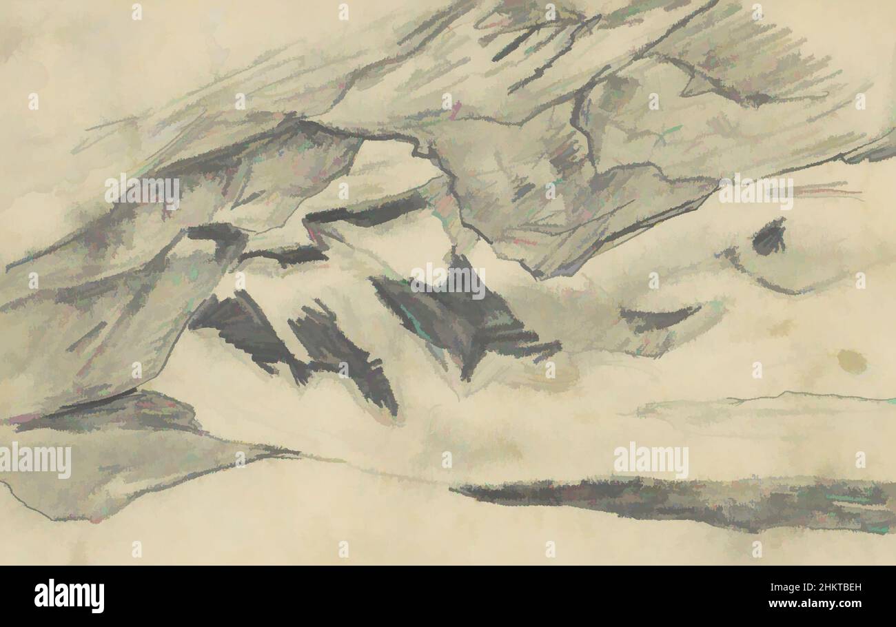 Arte ispirata dalla spedizione a Nova Zembla, un arcipelago russo nell'Oceano Artico nel 1880, facce del Mare di Barents con iceberg, opere classiche modernizzate da Artotop con un tuffo di modernità. Forme, colore e valore, impatto visivo accattivante sulle emozioni artistiche attraverso la libertà delle opere d'arte in modo contemporaneo. Un messaggio senza tempo che persegue una nuova direzione selvaggiamente creativa. Artisti che si rivolgono al supporto digitale e creano l'NFT Artotop Foto Stock