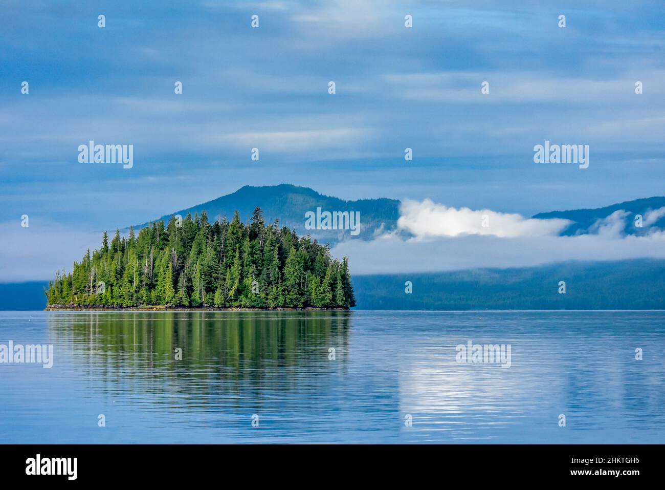Alaska crociera all'interno passaggio a Ketchikan Foto Stock