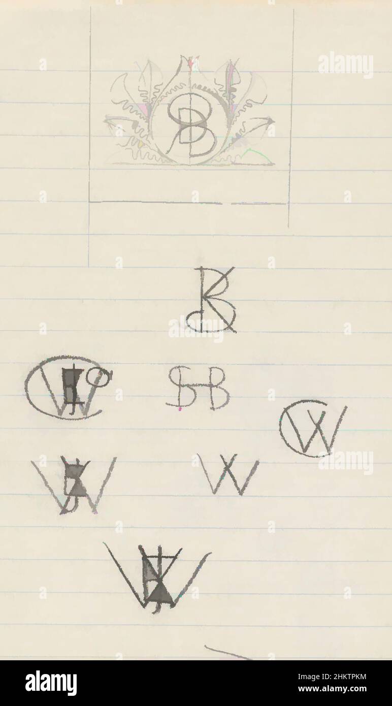 Arte ispirata a Designs for an ex libris, opere classiche modernizzate da Artotop con un tuffo di modernità. Forme, colore e valore, impatto visivo accattivante sulle emozioni artistiche attraverso la libertà delle opere d'arte in modo contemporaneo. Un messaggio senza tempo che persegue una nuova direzione selvaggiamente creativa. Artisti che si rivolgono al supporto digitale e creano l'NFT Artotop Foto Stock