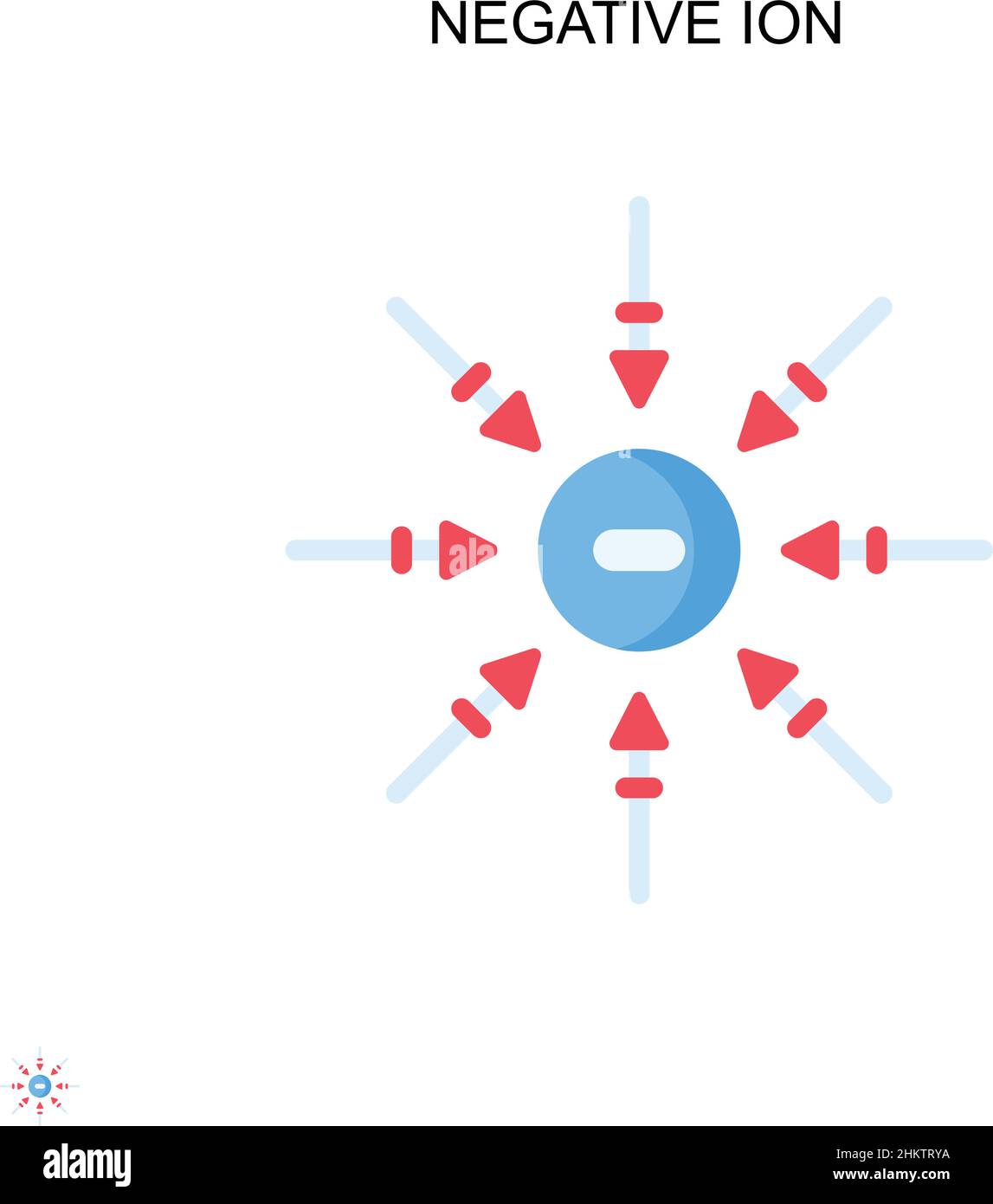 Icona vettore semplice a ioni negativi. Modello di disegno del simbolo di illustrazione per l'elemento dell'interfaccia utente mobile Web. Illustrazione Vettoriale