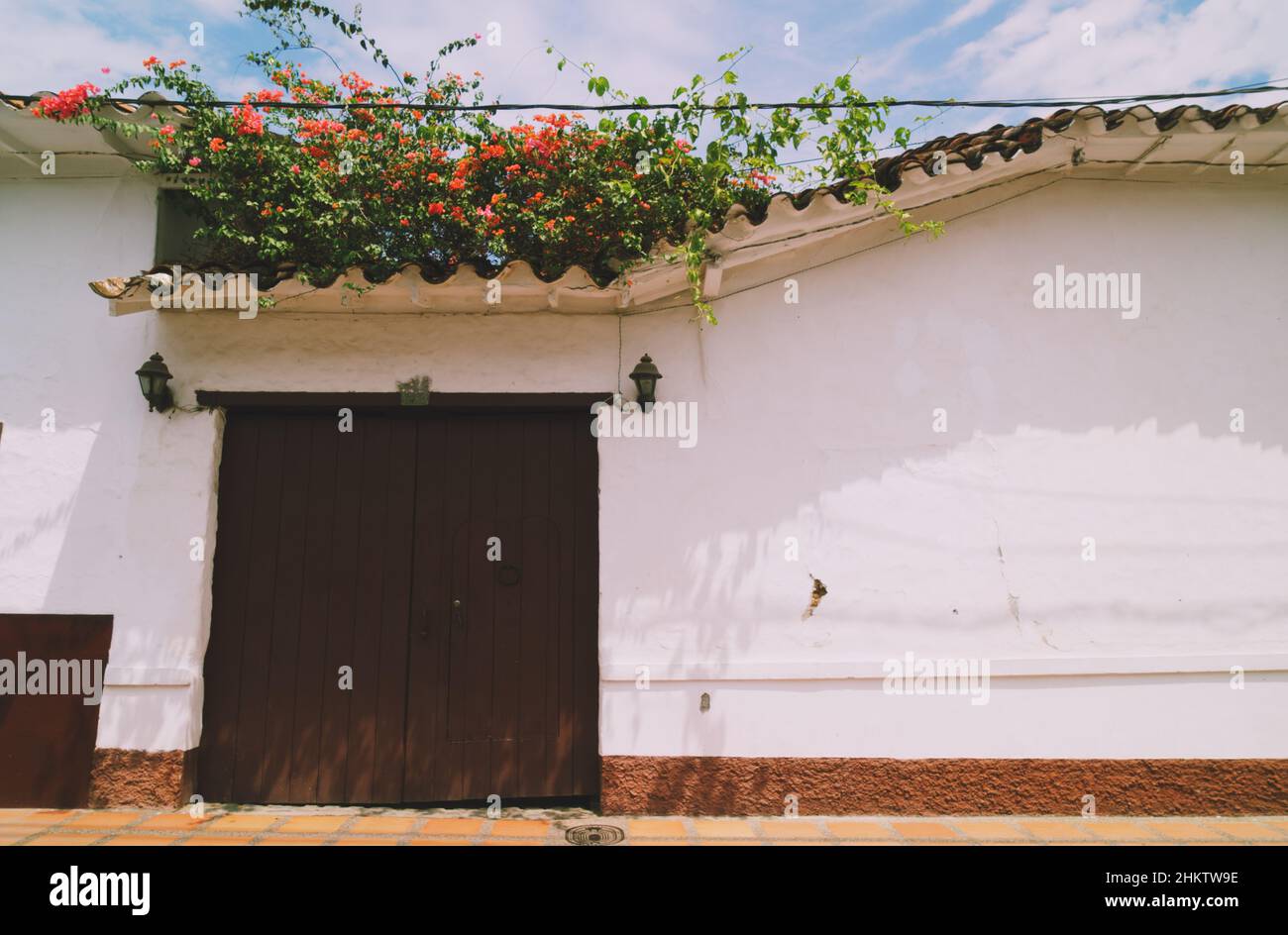 Antica città coloniale di Santa fe de Antioquia, Colombia Foto Stock