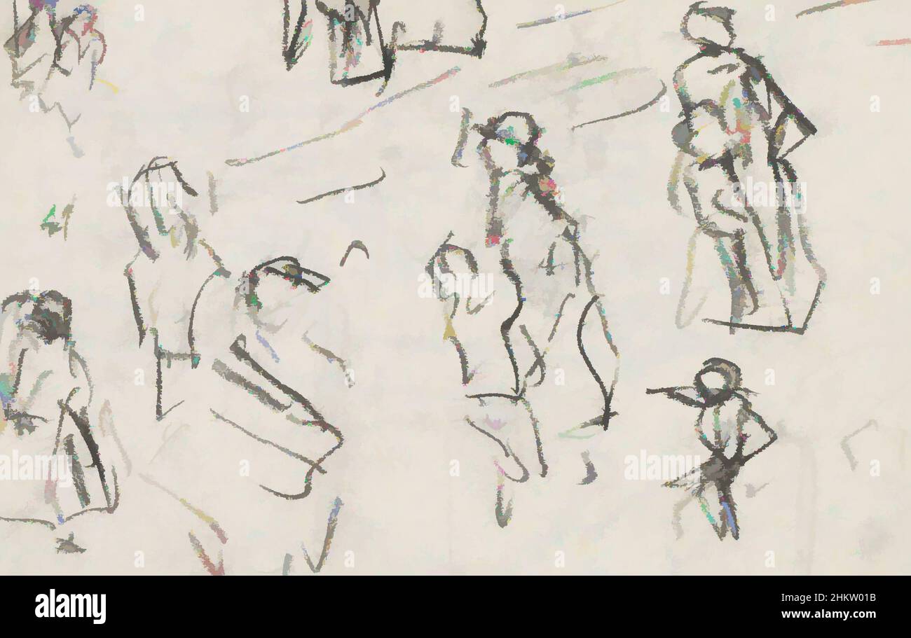 Arte ispirata a un organo nel mezzo. E vista di una strada o di una piazza ad Amsterdam Paesi Bassi con figure, opere classiche modernizzate da Artotop con un tuffo di modernità. Forme, colore e valore, impatto visivo accattivante sulle emozioni artistiche attraverso la libertà delle opere d'arte in modo contemporaneo. Un messaggio senza tempo che persegue una nuova direzione selvaggiamente creativa. Artisti che si rivolgono al supporto digitale e creano l'NFT Artotop Foto Stock