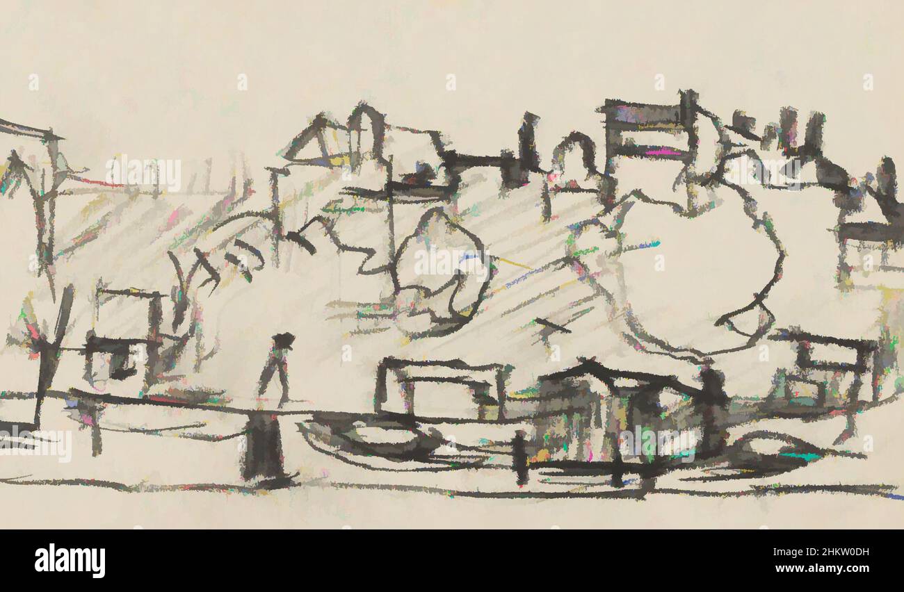 Arte ispirata dal volto ad Amsterdam, Paesi Bassi. Al centro una figura. Vista ad Amsterdam Paesi Bassi, opere classiche modernizzate da Artotop con un tuffo di modernità. Forme, colore e valore, impatto visivo accattivante sulle emozioni artistiche attraverso la libertà delle opere d'arte in modo contemporaneo. Un messaggio senza tempo che persegue una nuova direzione selvaggiamente creativa. Artisti che si rivolgono al supporto digitale e creano l'NFT Artotop Foto Stock