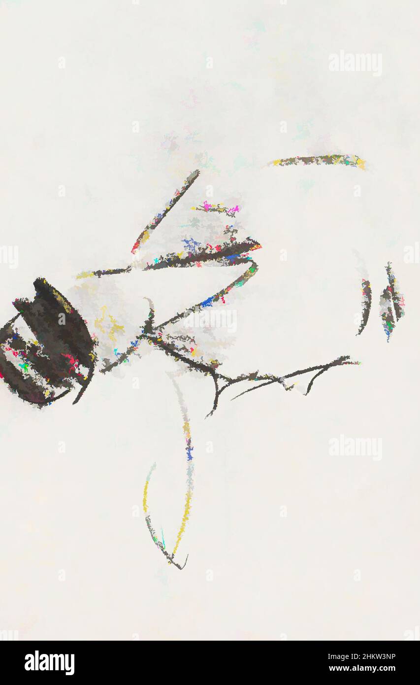 Arte ispirata dallo sketchbook XLIV con 43 pagine, Figura con sfera o cappello cloche, opere classiche modernizzate da Artotop con un tocco di modernità. Forme, colore e valore, impatto visivo accattivante sulle emozioni artistiche attraverso la libertà delle opere d'arte in modo contemporaneo. Un messaggio senza tempo che persegue una nuova direzione selvaggiamente creativa. Artisti che si rivolgono al supporto digitale e creano l'NFT Artotop Foto Stock