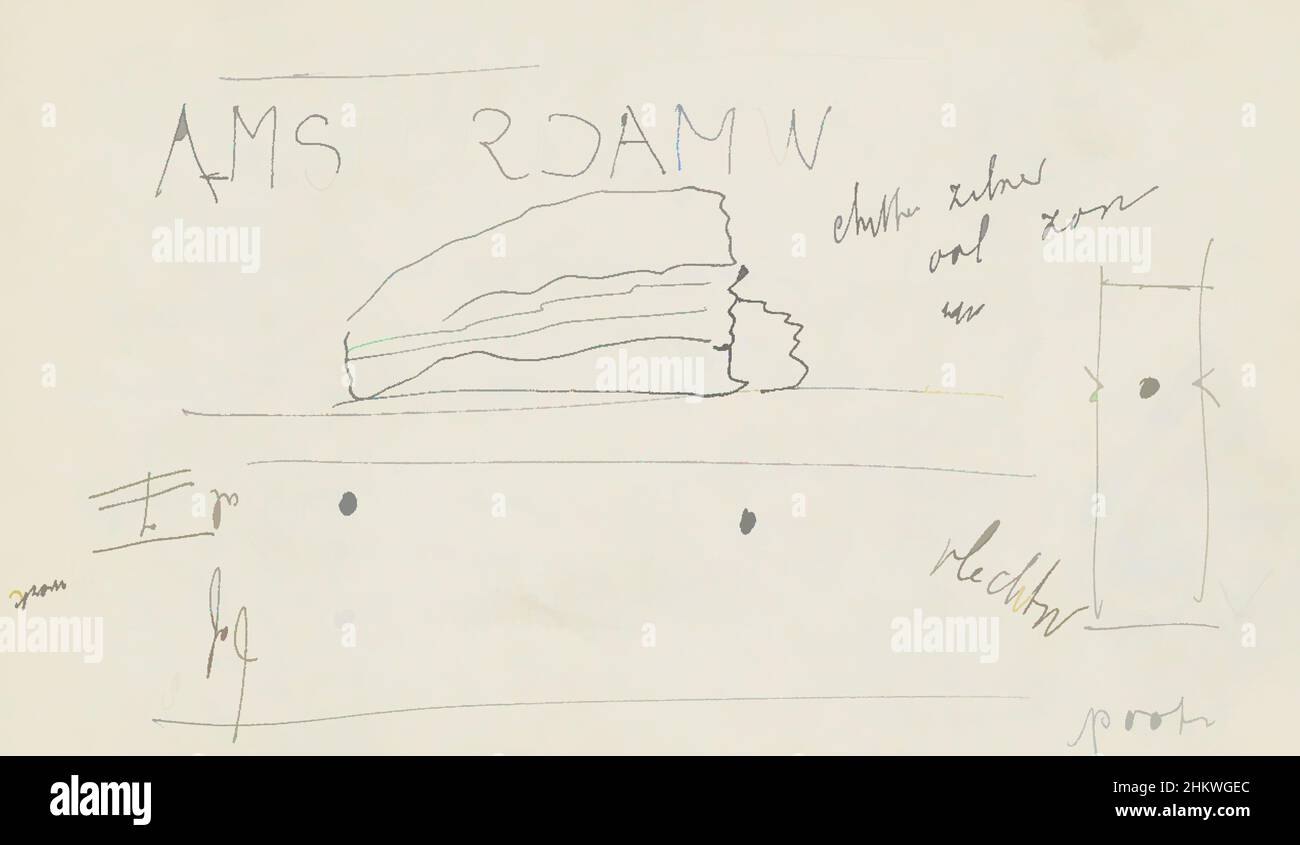 Arte ispirata al design tipografico per la ferrovia W.P. di Amsterdam Paesi Bassi, opere classiche modernizzate da Artotop con un tocco di modernità. Forme, colore e valore, impatto visivo accattivante sulle emozioni artistiche attraverso la libertà delle opere d'arte in modo contemporaneo. Un messaggio senza tempo che persegue una nuova direzione selvaggiamente creativa. Artisti che si rivolgono al supporto digitale e creano l'NFT Artotop Foto Stock
