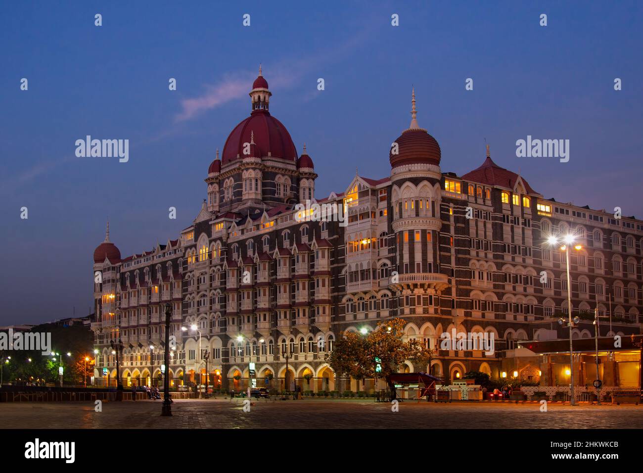 Taj Palace Hotel all'alba, Mumbai Foto Stock