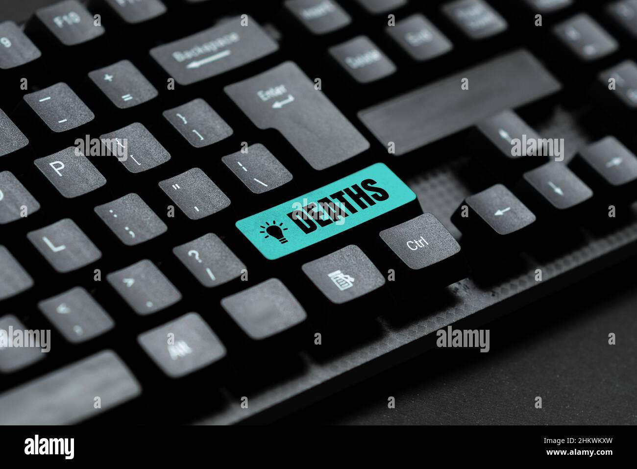 Testo che mostra ispirazione morti, Business panoramica cessazione permanente di tutti i segni vitali, istanza di morire individuale impostazione nuovo Online Blog Web Foto Stock
