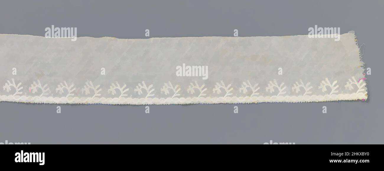 Arte ispirata da striscia di merletto a bobina con rametti a una faccia con foglie rigide diritte, striscia di merletto a bobina di colore naturale: Lilla merletto. Sotto un'ampia dispersione di sbuffi quadrati, il modello ripetitivo consiste in un ramoscello storto con foglie dritte rigide. Il ramoscello nasce da una fila, opere classiche modernizzate da Artotop con un tuffo di modernità. Forme, colore e valore, impatto visivo accattivante sulle emozioni artistiche attraverso la libertà delle opere d'arte in modo contemporaneo. Un messaggio senza tempo che persegue una nuova direzione selvaggiamente creativa. Artisti che si rivolgono al supporto digitale e creano l'NFT Artotop Foto Stock