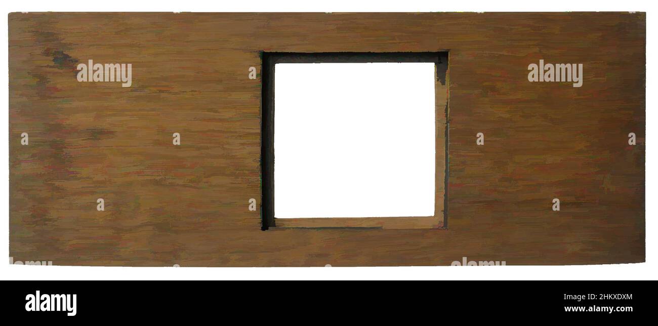 Arte ispirata a Mount per slide di lanterna magica, montatura in legno vuota per slide di lanterna magica quadrata. La diapositiva stessa è mancante., c.. 1700 - c. 1800, legno (materiale vegetale), rovere (legno), altezza 26,1 cm x larghezza 10,5 cm x spessore 1 cm, opere classiche modernizzate da Artotop con un tuffo nella modernità. Forme, colore e valore, impatto visivo accattivante sulle emozioni artistiche attraverso la libertà delle opere d'arte in modo contemporaneo. Un messaggio senza tempo che persegue una nuova direzione selvaggiamente creativa. Artisti che si rivolgono al supporto digitale e creano l'NFT Artotop Foto Stock
