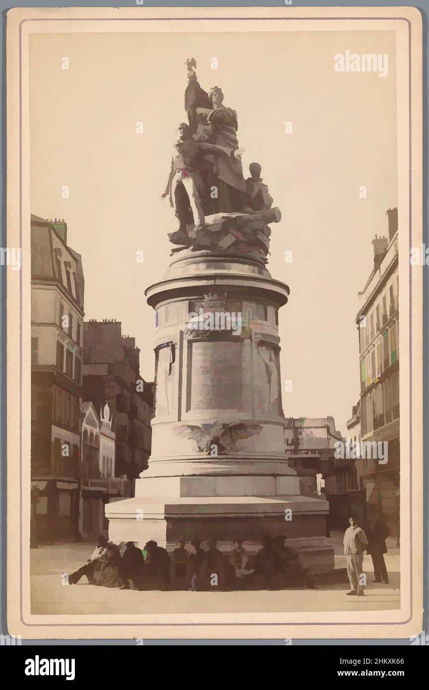 Arte ispirata alla Statua di Parigi, Parigi, c.. 1870 - c. 1890, carta, stampa albume, opere classiche modernizzate da Artotop con un tuffo di modernità. Forme, colore e valore, impatto visivo accattivante sulle emozioni artistiche attraverso la libertà delle opere d'arte in modo contemporaneo. Un messaggio senza tempo che persegue una nuova direzione selvaggiamente creativa. Artisti che si rivolgono al supporto digitale e creano l'NFT Artotop Foto Stock