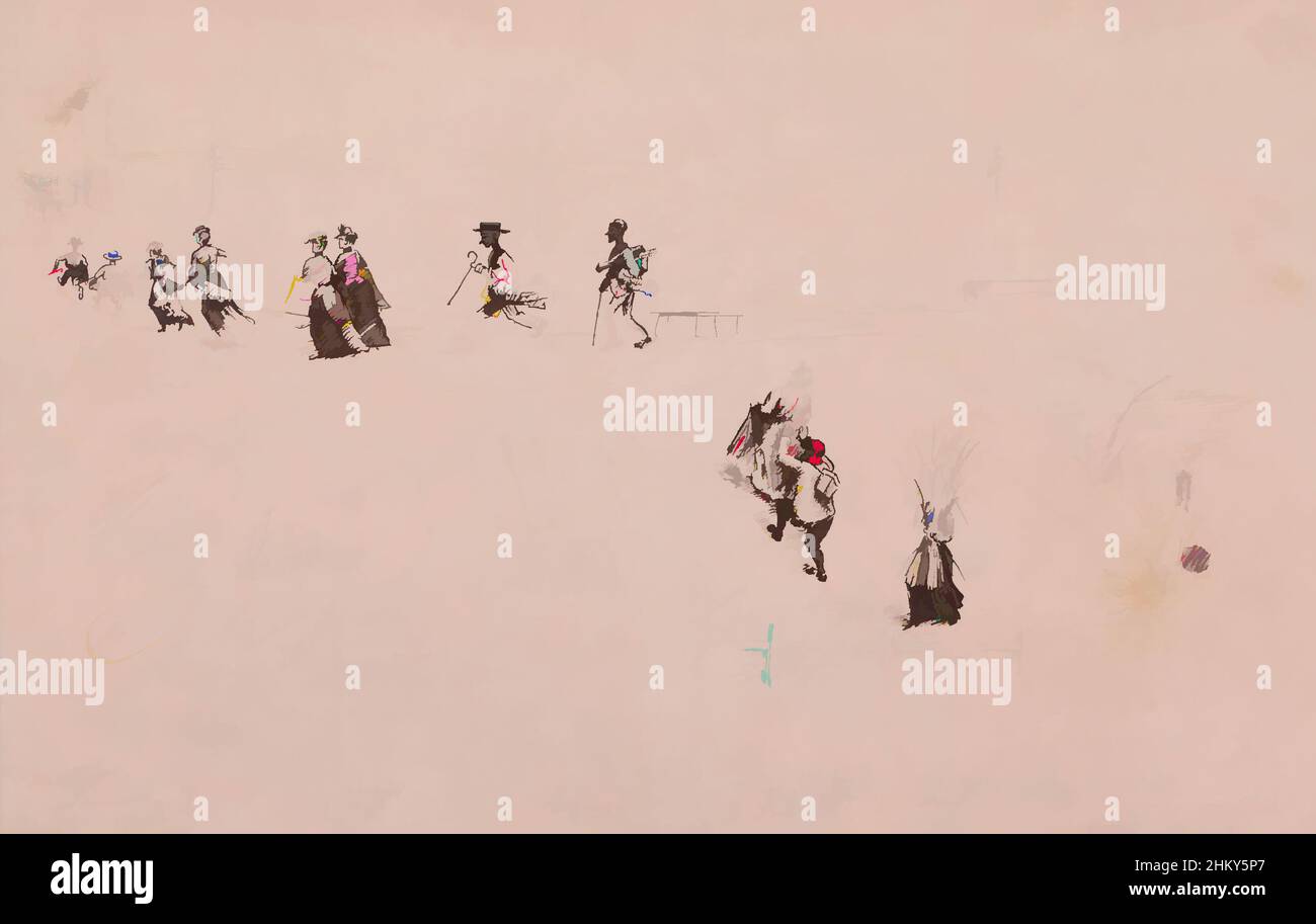 Arte ispirata dalla riproduzione fotografica di uno schizzo col Wood's Water Party - Norwich - Agosto 1893 da J.W.H. Anderson, Classic opere modernizzate da Artotop con un tuffo di modernità. Forme, colore e valore, impatto visivo accattivante sulle emozioni artistiche attraverso la libertà delle opere d'arte in modo contemporaneo. Un messaggio senza tempo che persegue una nuova direzione selvaggiamente creativa. Artisti che si rivolgono al supporto digitale e creano l'NFT Artotop Foto Stock