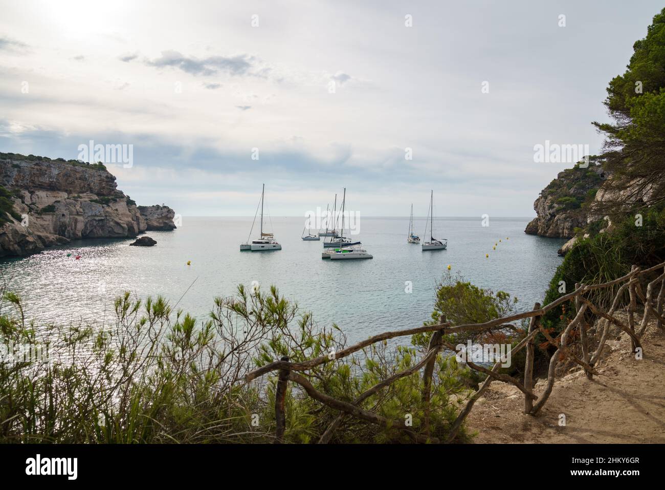 Fantastiche vedute delle spiagge di Minorca. Foto Stock