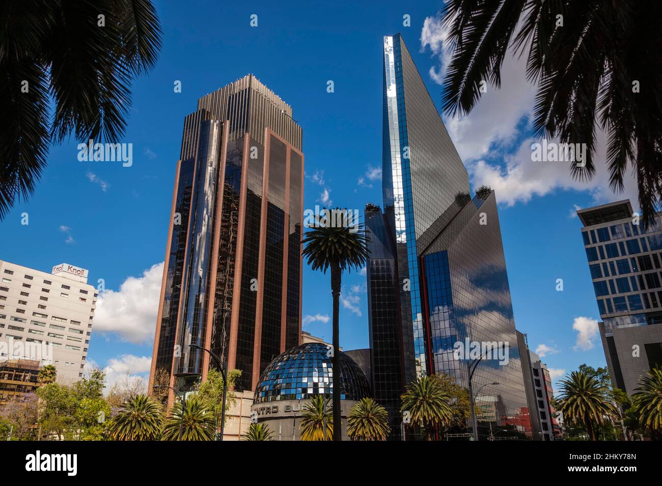 Borsa messicana Paseo de la Reforma, Città del Messico. Nord America Foto Stock