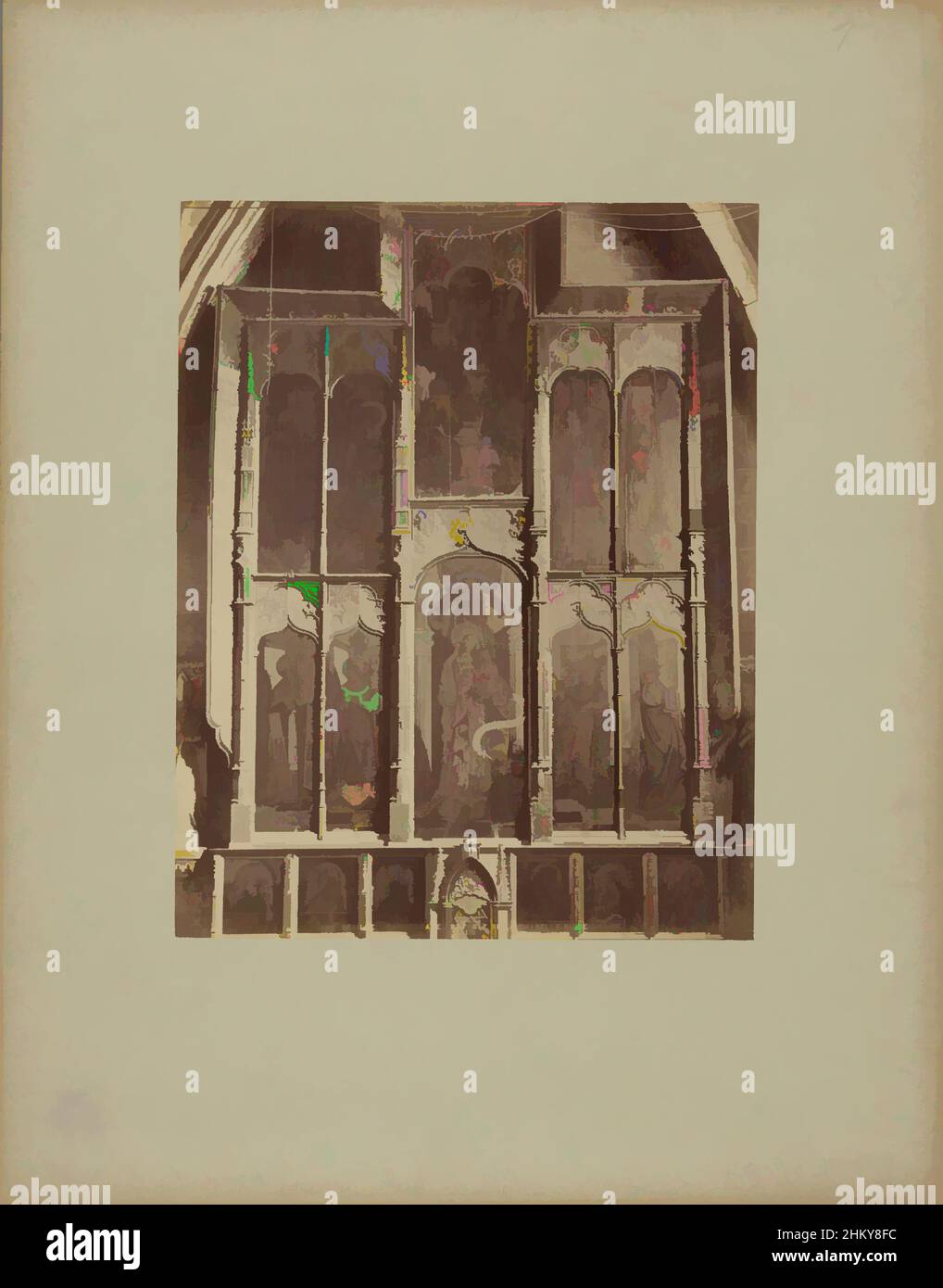 Arte ispirata da Chambre de Joséphine nel Grand Trianon a Versailles, Versailles   Chambre de Joséphine, JD, Grand Trianon, c.. 1875 - c. 1900, cartone, stampa albume, altezza 218 mm x larghezza 288 mm, opere classiche modernizzate da Artotop con un tocco di modernità. Forme, colore e valore, impatto visivo accattivante sulle emozioni artistiche attraverso la libertà delle opere d'arte in modo contemporaneo. Un messaggio senza tempo che persegue una nuova direzione selvaggiamente creativa. Artisti che si rivolgono al supporto digitale e creano l'NFT Artotop Foto Stock