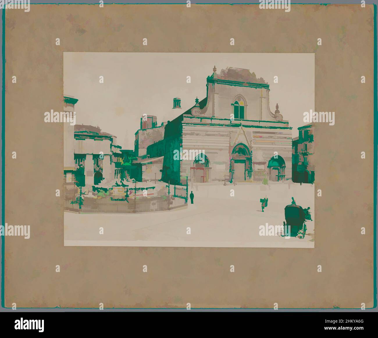 Arte ispirata alla vista del Duomo di Messina, MESSINA - Piazza e Cattedrale . (Epoca Normanna, XI secolo.), Alinari, Messina, c.. 1875 - c. 1900, cartone, stampa albume, altezza 196 mm x larghezza 253 mm, opere classiche modernizzate da Artotop con un tocco di modernità. Forme, colore e valore, impatto visivo accattivante sulle emozioni artistiche attraverso la libertà delle opere d'arte in modo contemporaneo. Un messaggio senza tempo che persegue una nuova direzione selvaggiamente creativa. Artisti che si rivolgono al supporto digitale e creano l'NFT Artotop Foto Stock