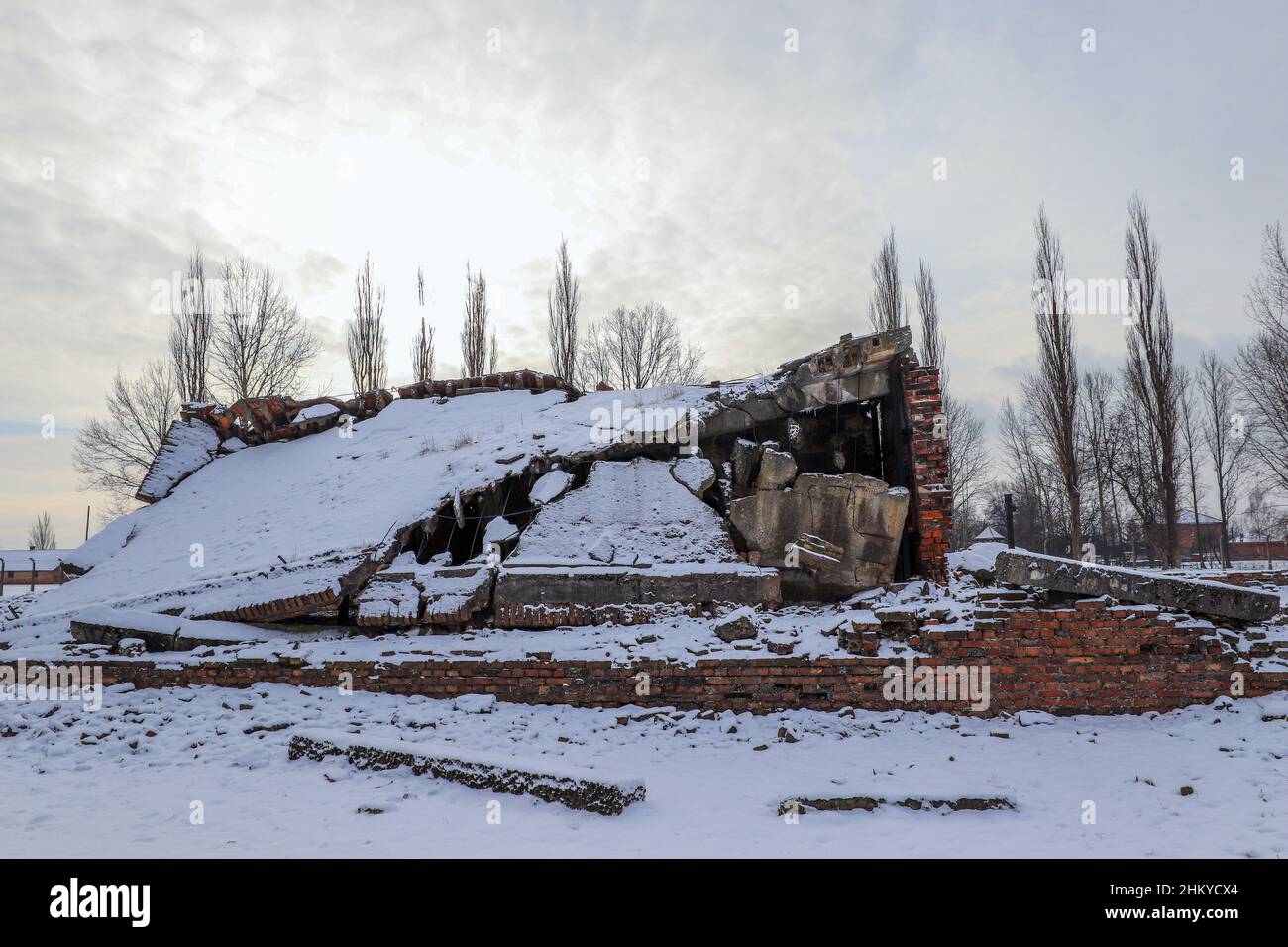 Auschwitz Birkenau, Polonia Foto Stock