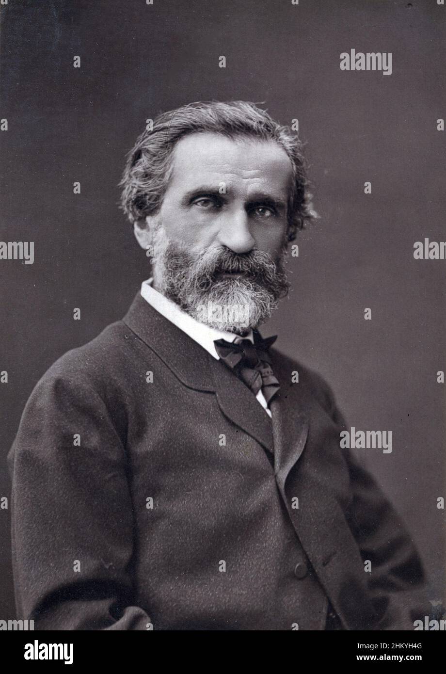 Giuseppe Verdi (1813-1901), compositeur italien vers 1875. Foto Stock
