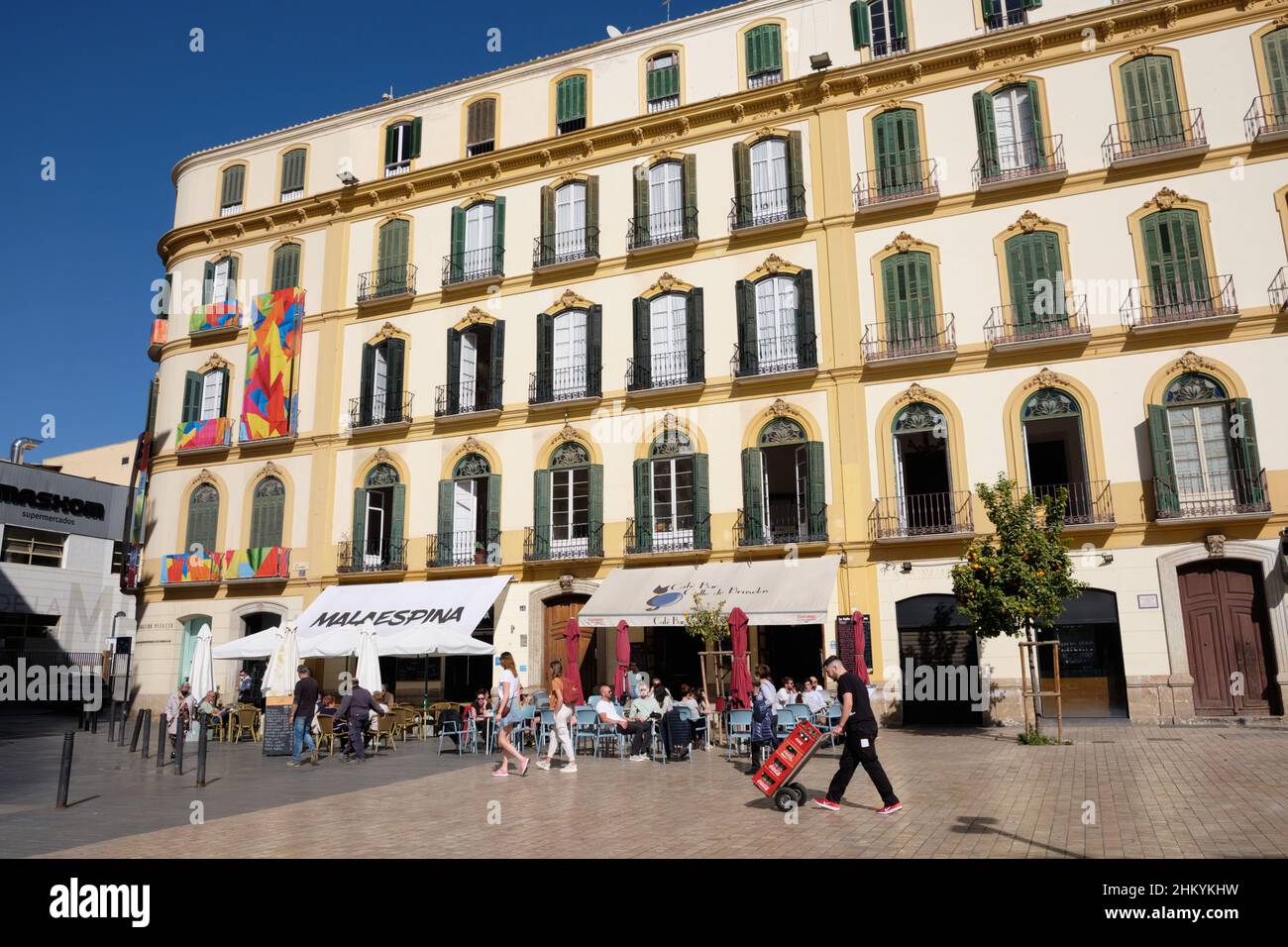 Plaza de la Merced, Malaga, Spagna. Foto Stock