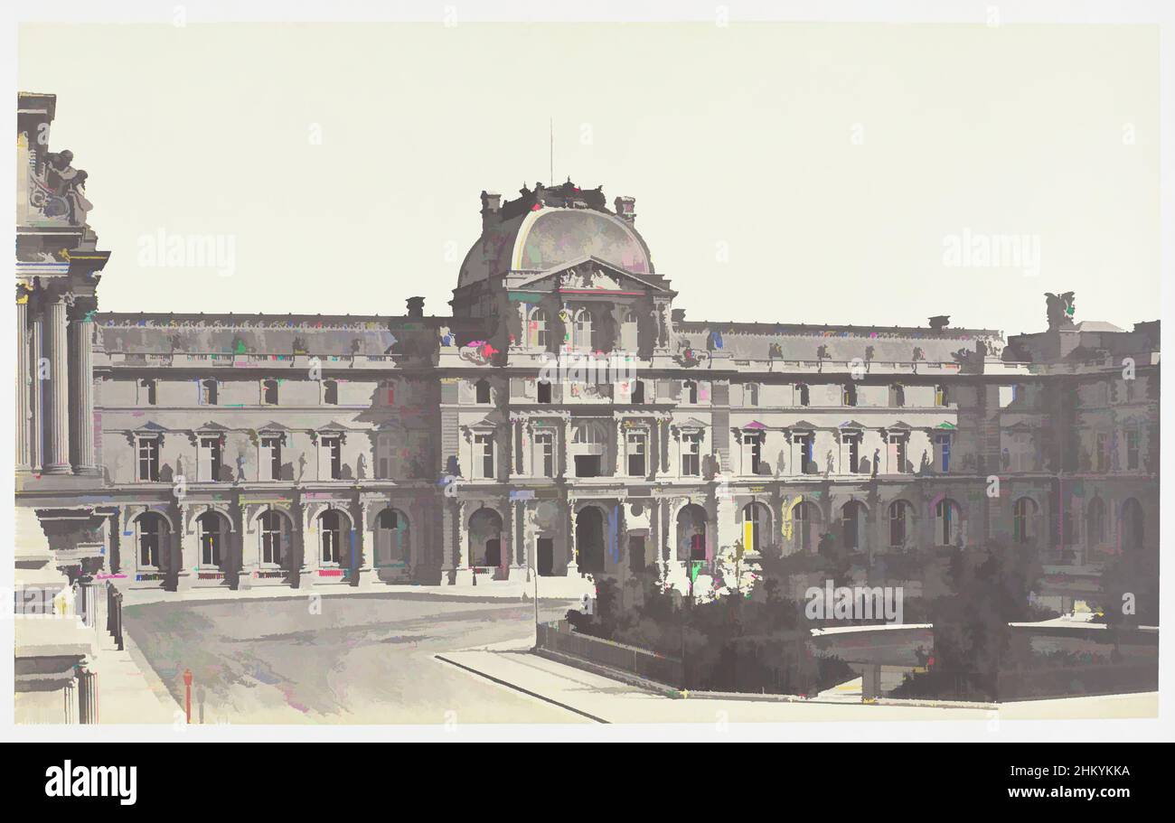 Art Inspired by Title page di Réunion des Tuileries au Louvre 1852-1857, album 2, parte di Réunion des Tuileries au Louvre 1852-1857, album 2., stampatore: Barthelemier frères, stampatore: F. Chardon ainé, Parigi, 1857, carta, incisione, Altezza 383 mm x larghezza 560 mm, opere classiche modernizzate da Artotop con un tocco di modernità. Forme, colore e valore, impatto visivo accattivante sulle emozioni artistiche attraverso la libertà delle opere d'arte in modo contemporaneo. Un messaggio senza tempo che persegue una nuova direzione selvaggiamente creativa. Artisti che si rivolgono al supporto digitale e creano l'NFT Artotop Foto Stock