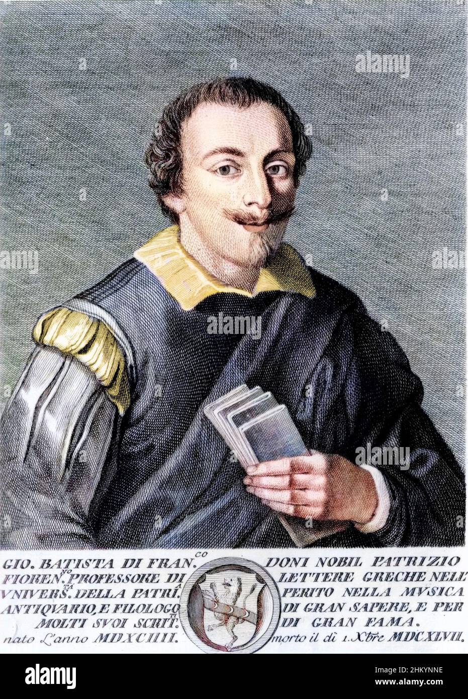 Giovanni Battista doni (1594-1647), musicologo italiano Foto Stock