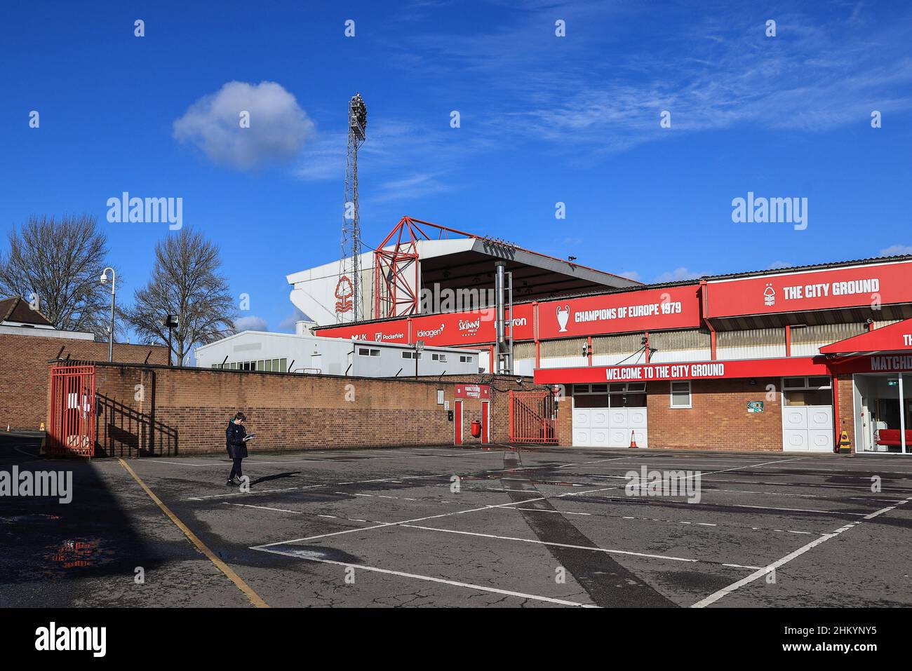 Una vista generale di City Ground prima di questo pomeriggio Emirates fa Cup 4th Round fixture Nottingham Forest / Leicester City Foto Stock