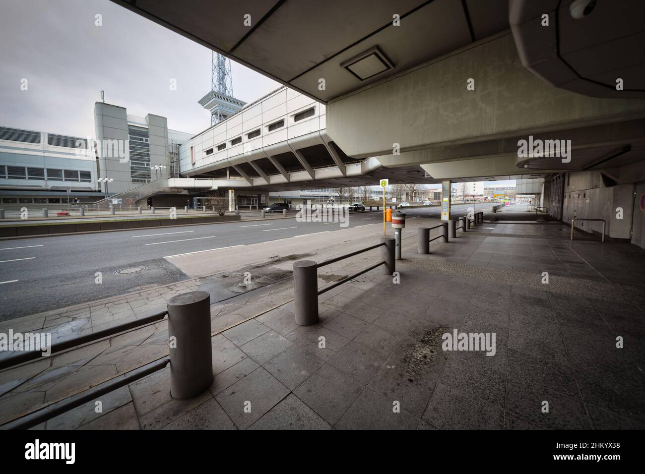 Berlino, Gemany, Charlottenburg, futuristico ICC International Congress Center, costruito nel 1975-1079 Foto Stock