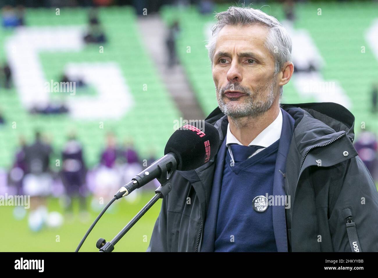 GRONINGEN, Stadio di Euroborg, 06-02-2022 , stagione 2021 / 2022 , Eredisie olandese. GA Eagles coach Kees van Wonderen durante la partita Groningen - Passi pure Eagles (Foto di Pro Shots/Sipa USA) *** diritti del mondo tranne Austria e Paesi Bassi *** Foto Stock