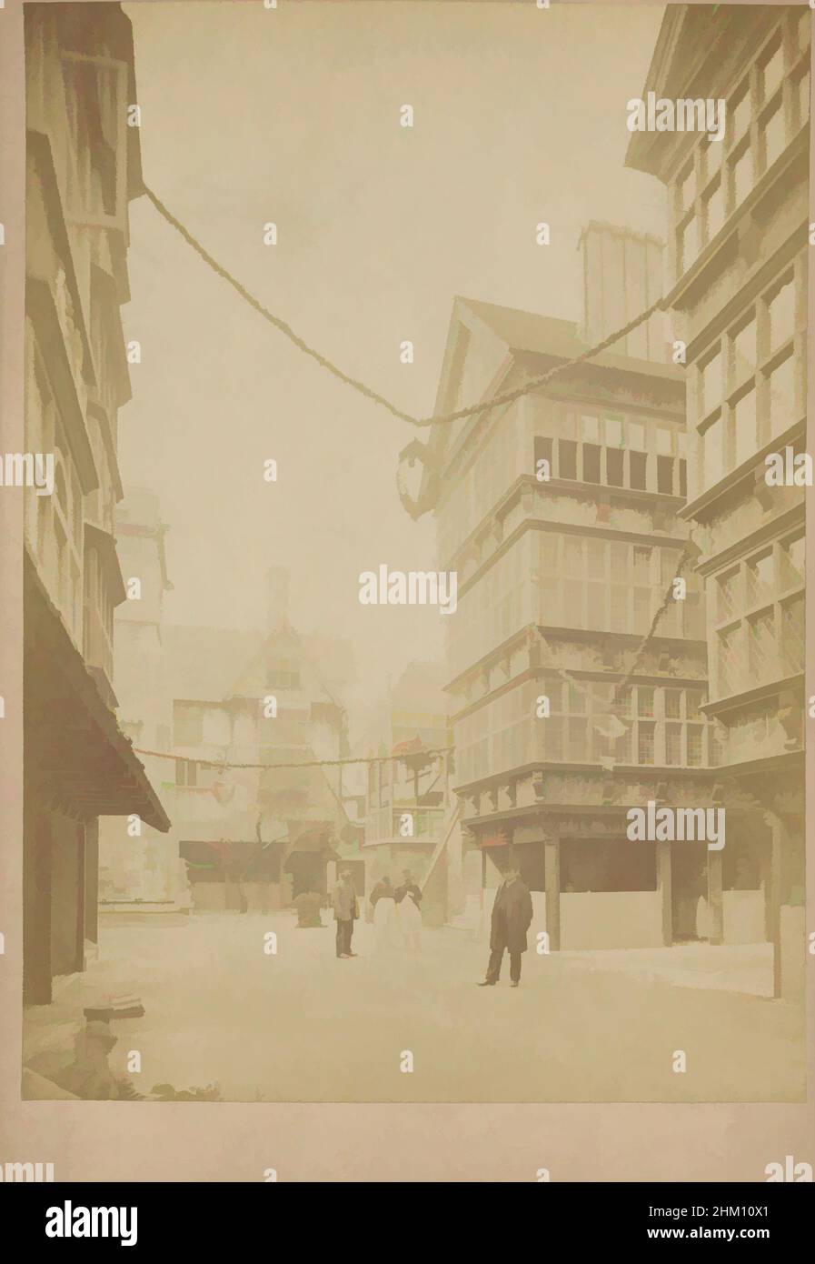 Arte ispirata da Street in London, The London stereoscopic Company, London, 1895 - 1900, cartone, stampa albume, Altezza 166 mm x larghezza 109 mm, opere classiche modernizzate da Artotop con un tocco di modernità. Forme, colore e valore, impatto visivo accattivante sulle emozioni artistiche attraverso la libertà delle opere d'arte in modo contemporaneo. Un messaggio senza tempo che persegue una nuova direzione selvaggiamente creativa. Artisti che si rivolgono al supporto digitale e creano l'NFT Artotop Foto Stock