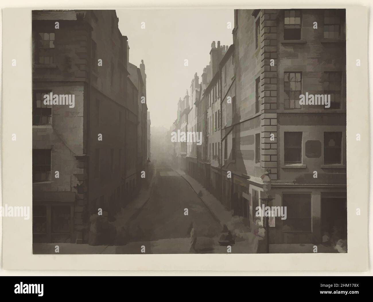 Arte ispirata da Bell Street a Glasgow, visto da High Street, Bell Street, da High Street, Old Closes e strade di Glasgow (titolo della serie), Thomas Annan (attribuito a), Glasgow, 1868 - 1877, supporto fotografico, cartone, Stampa in carbonio, altezza 291 mm x larghezza 383 mm altezza 312 mm, opere classiche modernizzate da Artotop con un tocco di modernità. Forme, colore e valore, impatto visivo accattivante sulle emozioni artistiche attraverso la libertà delle opere d'arte in modo contemporaneo. Un messaggio senza tempo che persegue una nuova direzione selvaggiamente creativa. Artisti che si rivolgono al supporto digitale e creano l'NFT Artotop Foto Stock