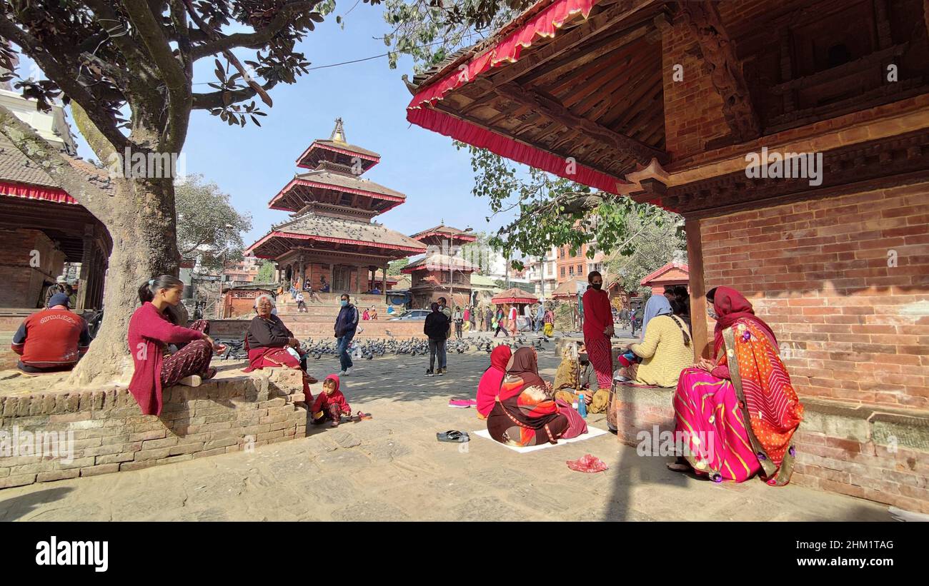 Kathmandu Durbar Square Foto Stock