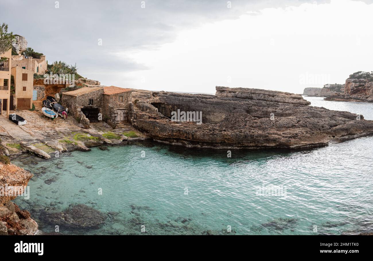 Cala s'Almonia, Maiorca, Spagna Foto Stock