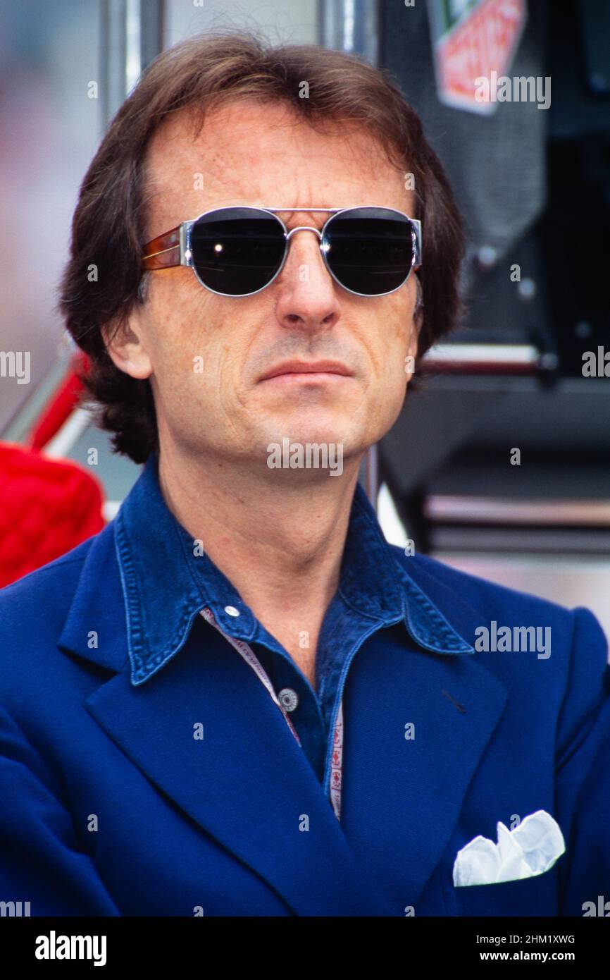 Ferrari boss Luca Cordero di Montezemolo, Formula 1, Gran Premio di Germania al Hockenheimring il 28 luglio 1996. Foto Stock