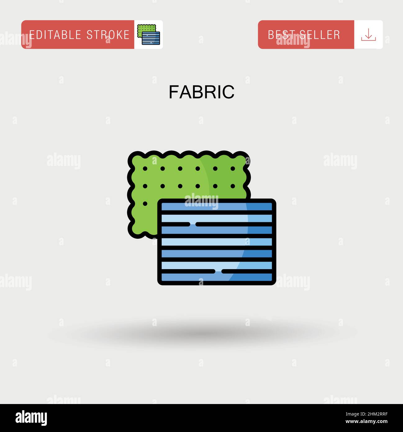 Icona vettore tessuto semplice. Illustrazione Vettoriale