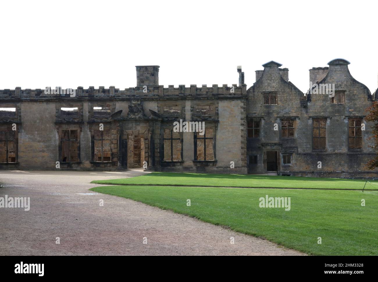 Bolsover Castle, Bolsover, Derbyshire, Inghilterra, Regno Unito Foto Stock