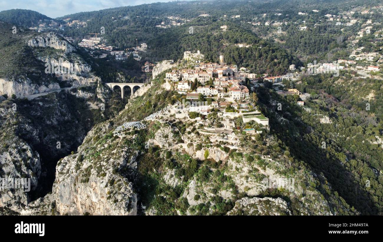 Città vecchia di Eze Foto Stock