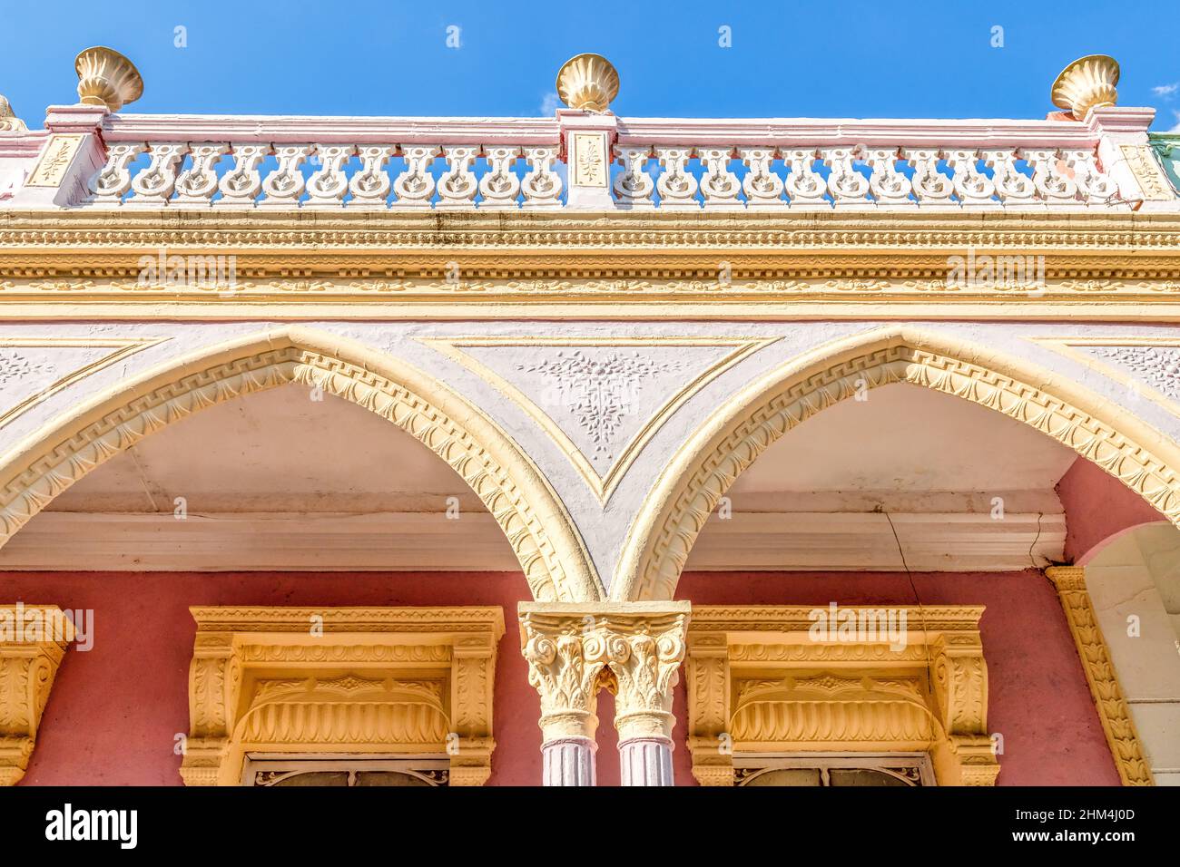 Architettura eclettica a Ciego de Avila, Cuba Foto Stock