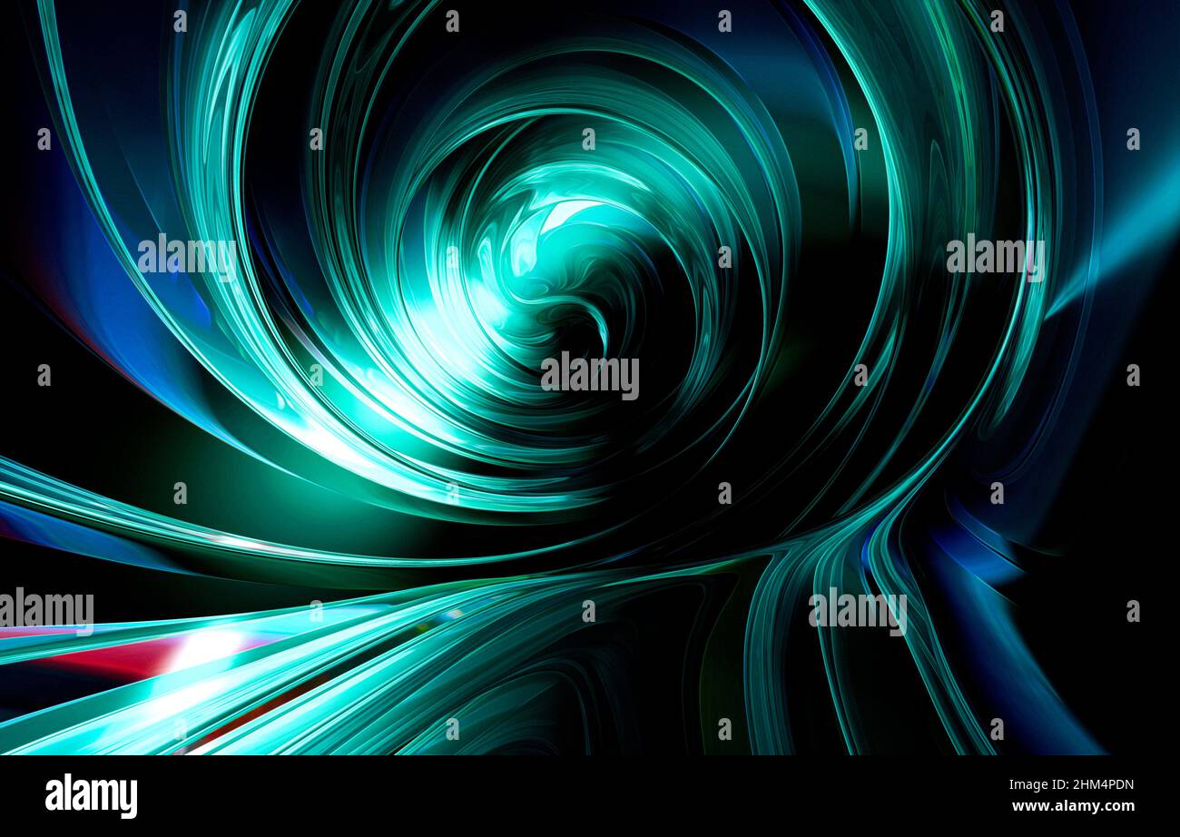 3D rendering futuristici astratti Foto Stock