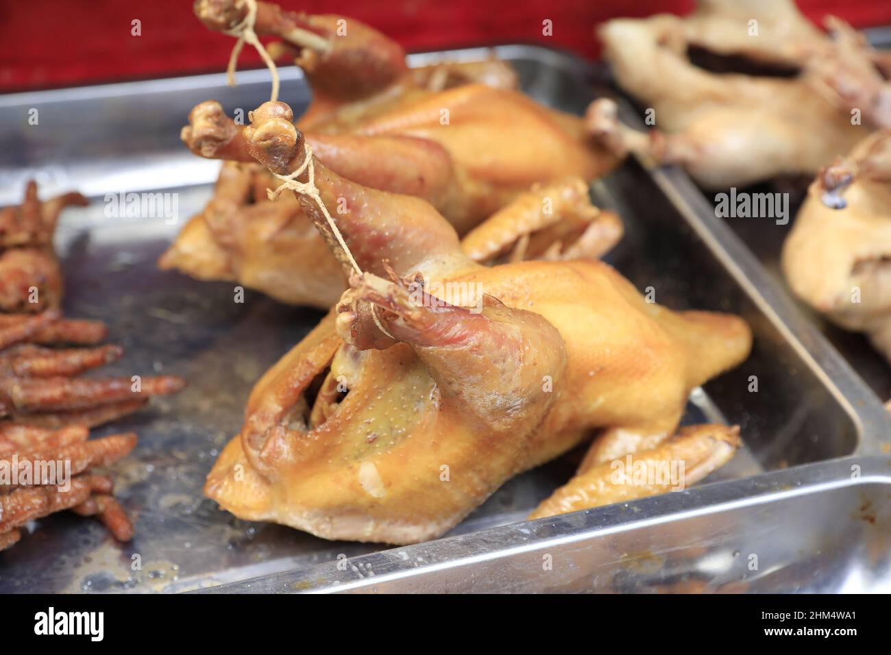 XI un pollo alla bobina Foto Stock