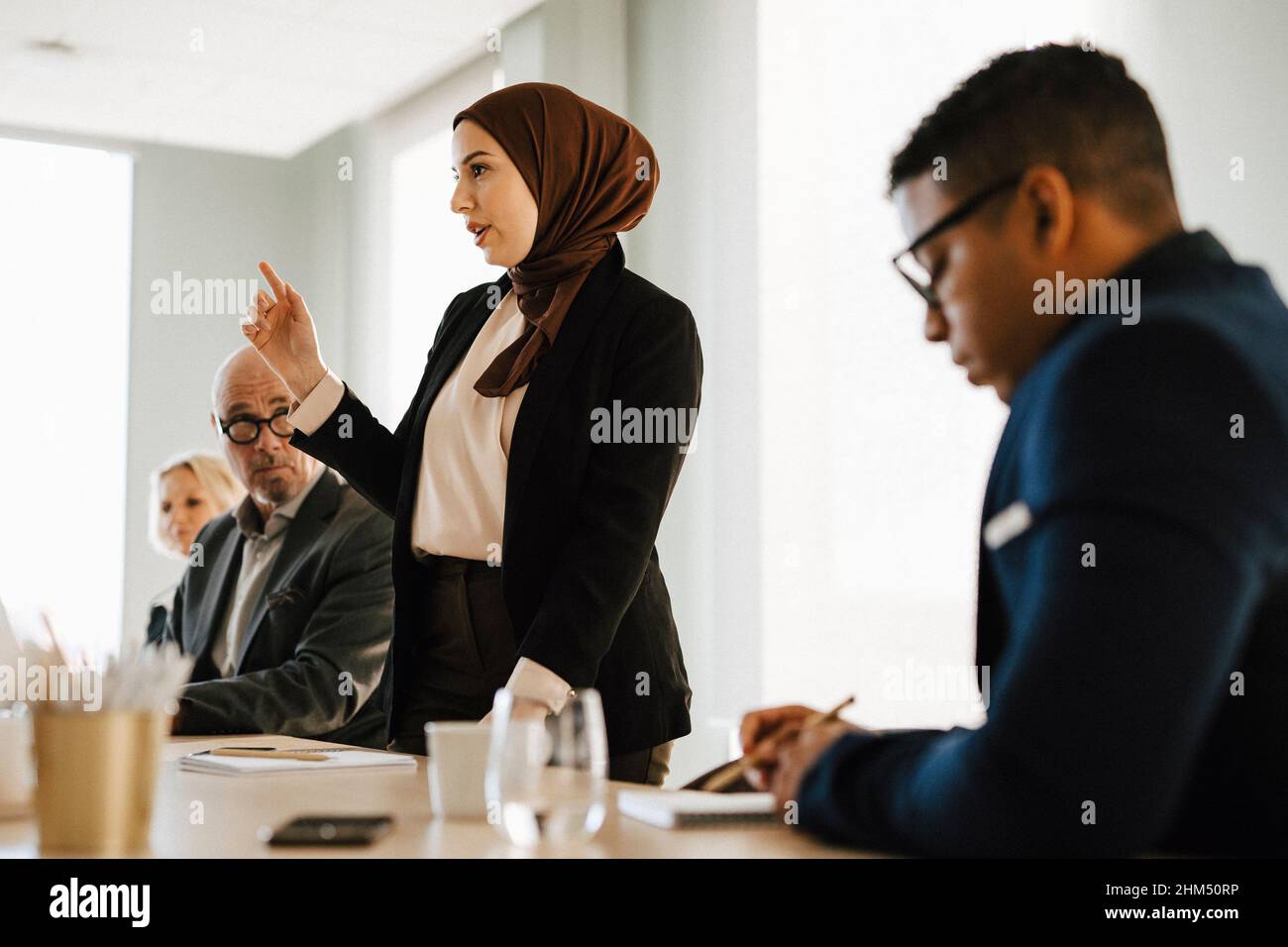 Persone alla riunione di affari Foto Stock