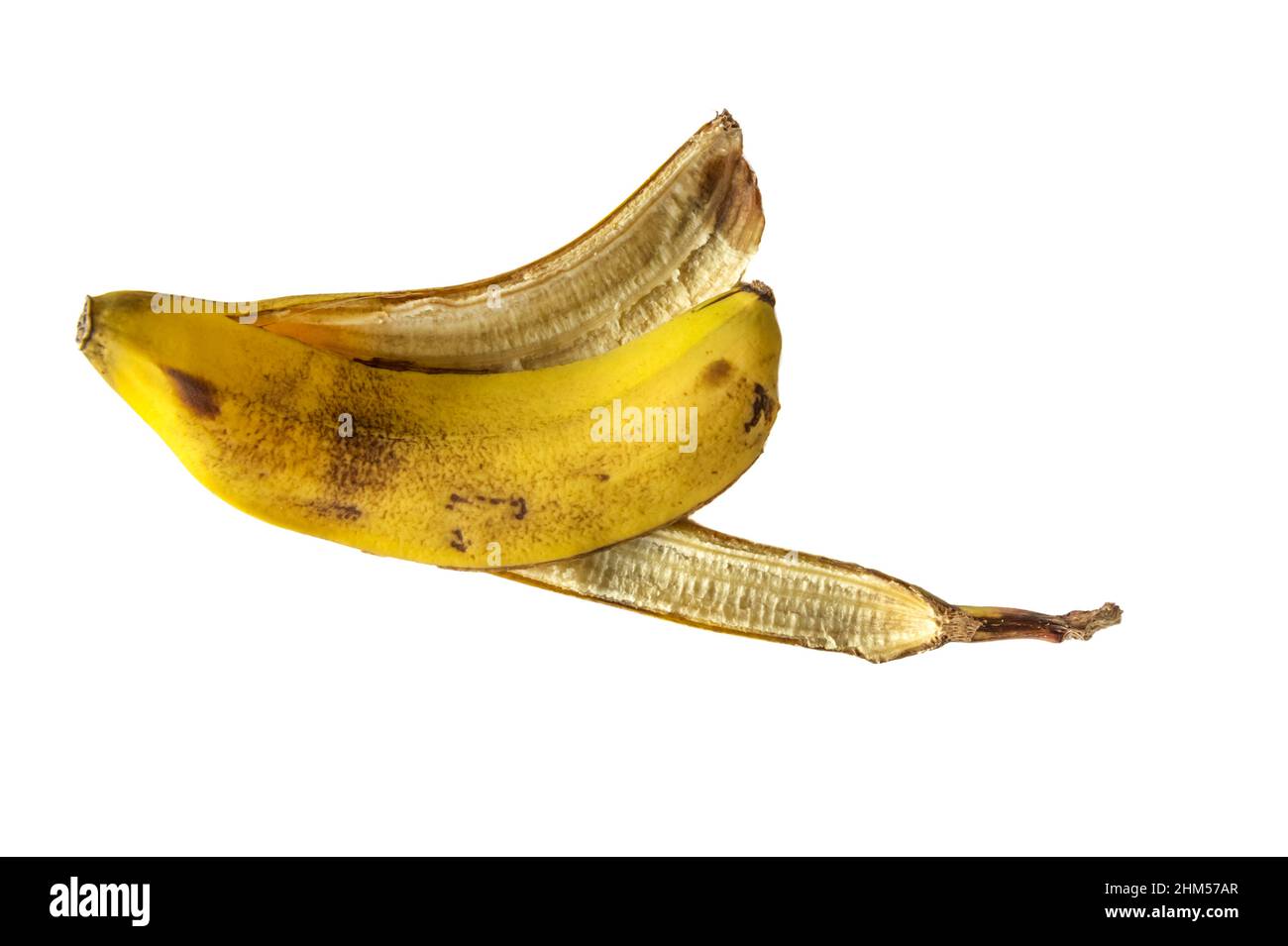 Buccia di banana. Foto Stock