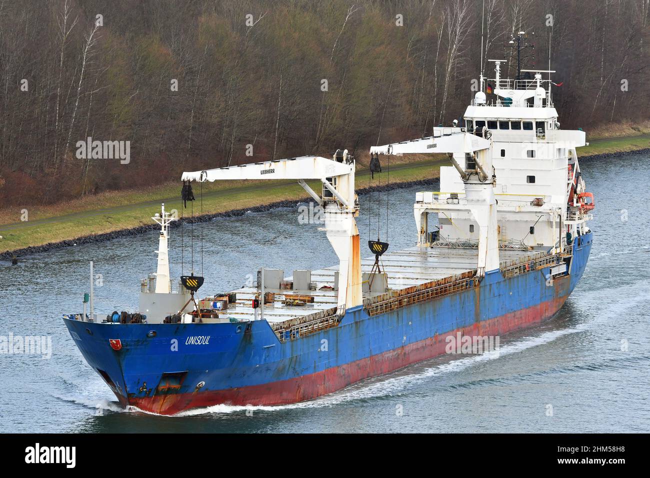General Cargo Ship UNISOUL Foto Stock
