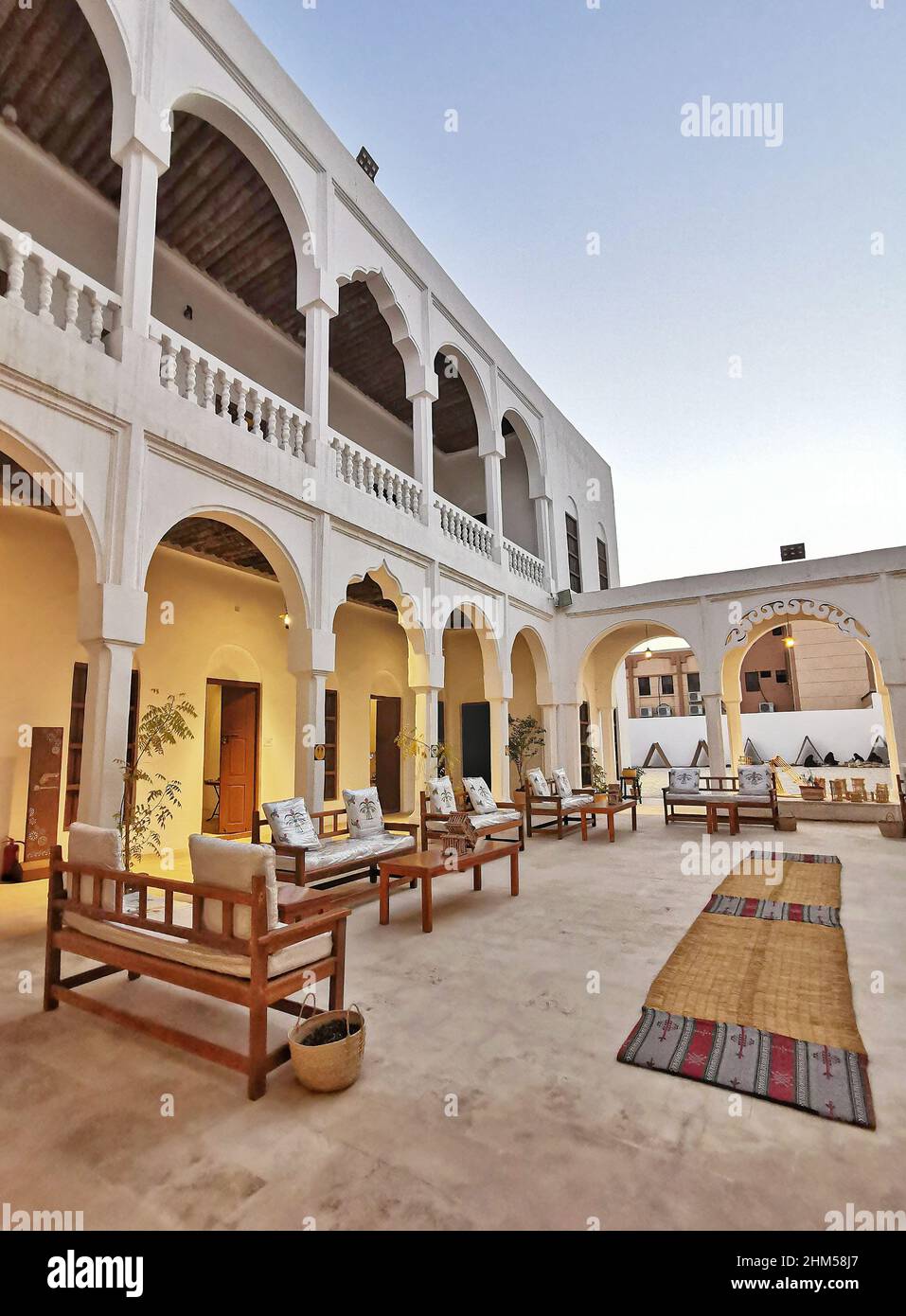 HOFUF, ARABIA SAUDITA - 2nd febbraio 2021: La scuola della principessa di Hofuf, al-Ahsa è la più antica scuola pubblica dell'Arabia Saudita ed è stata collegata alla Th Foto Stock