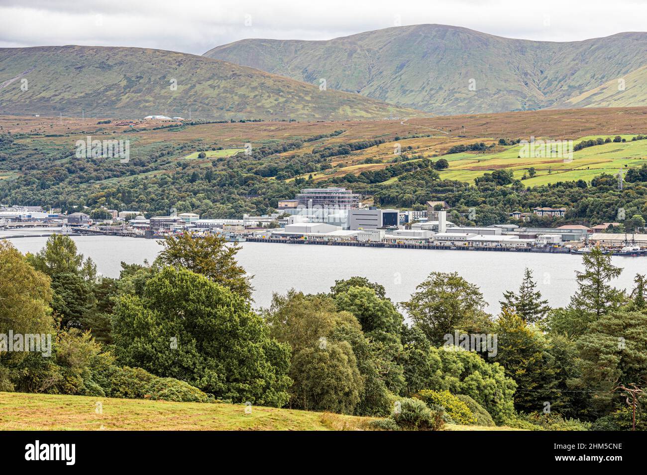 HMNB Clyde base sottomarina nucleare accanto a Gare Loch a Faslane, Argyll & Bute, Scozia Regno Unito Foto Stock HMNB Clyde base sottomarina nucleare accanto a Gare Loch a Faslane, Argyll & Bute, Scozia Regno Unito Foto Stock