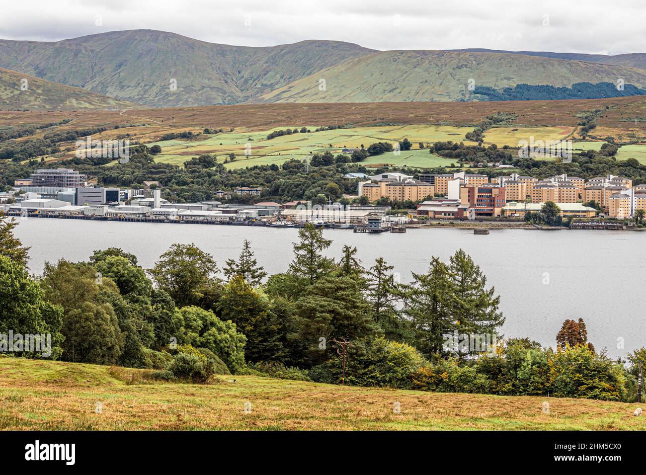 HMNB Clyde base sottomarina nucleare accanto a Gare Loch a Faslane, Argyll & Bute, Scozia Regno Unito Foto Stock HMNB Clyde base sottomarina nucleare accanto a Gare Loch a Faslane, Argyll & Bute, Scozia Regno Unito Foto Stock