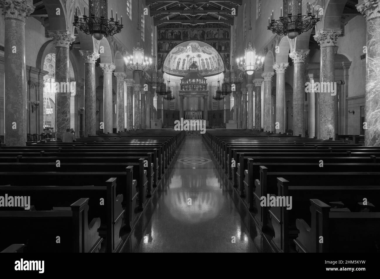 Chiesa di Sant'Andrea al chiuso. Si trova a Pasadena, Los Angeles County. Foto Stock