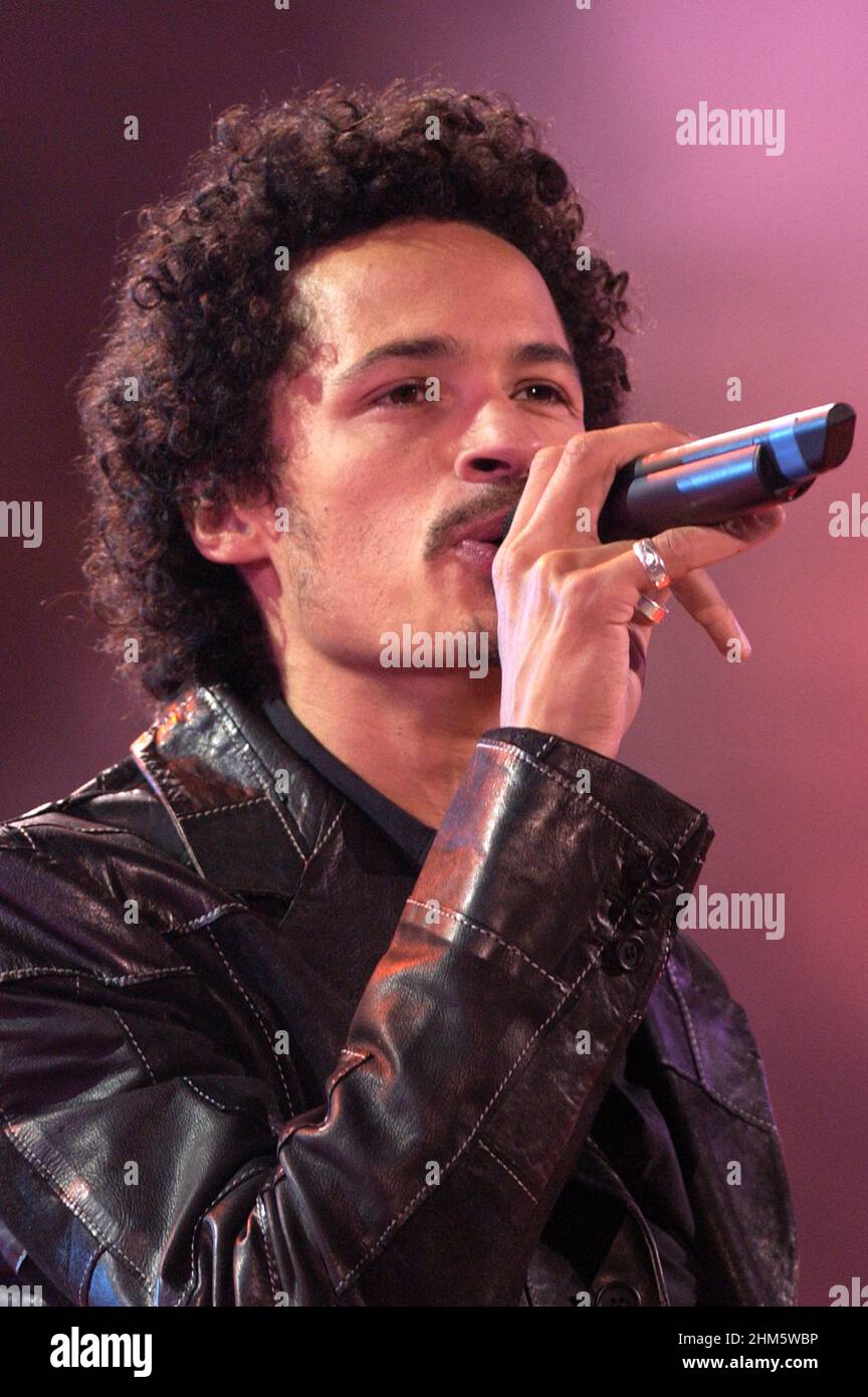 Verona Italia 2003-09-20 : concerto dal vivo della cantante Eagle-Eye Cherry durante il Festivalbar all'Arena Foto Stock